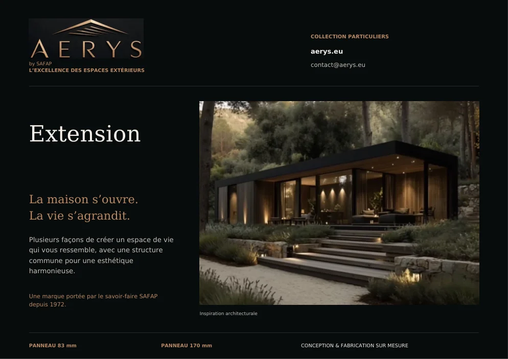 Couverture de la brochure AERYS particuliers